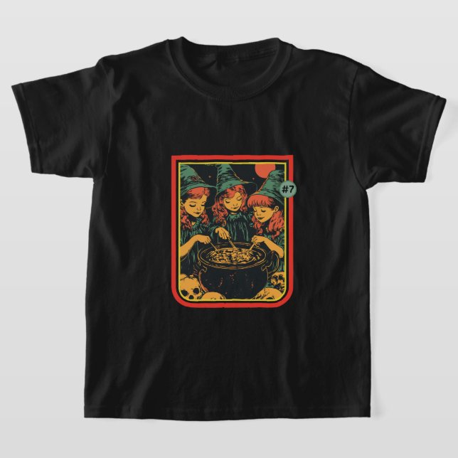 T-shirt 3 jeunes sorcières personnalisables, ajoutez votre (Poser)