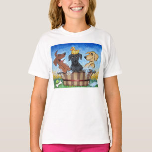 T-shirt 3 laboratoires dans une chemise de baquet