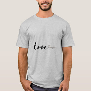 T-shirt 3.love t-shirt, nouveau cadeau de mariage, cadeau