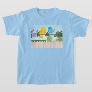 T-shirt 3 Oiseaux Colorés pour Enfant