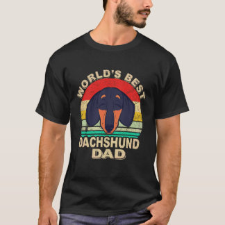 T-shirt 3 Papa du Dachshund du Monde Vintage