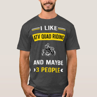 T-shirt 3 personnes VTT quad équitation