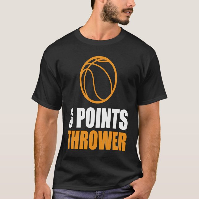 T-shirt 3 Points Thrower I Basketball 1 (Devant)