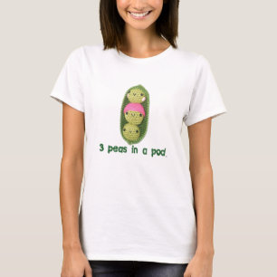 T-shirt 3 pois dans une cosse