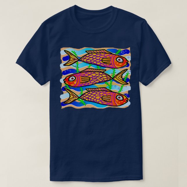 T-shirt 3 poissons (Design devant)