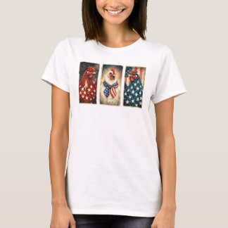 T-shirt 3 Poulets Patriotes