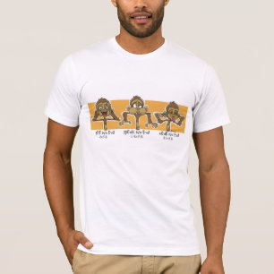 T-shirt 3 singes sages