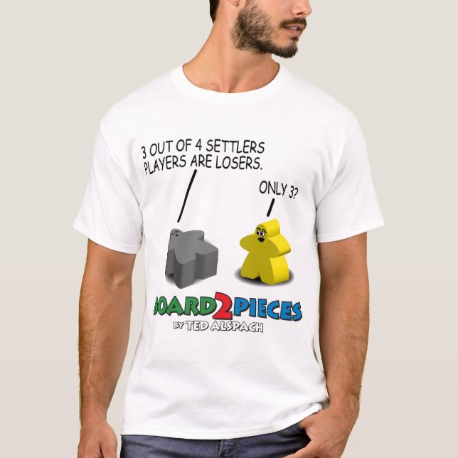 T-shirt 3 sur 4 joueurs de colons sont perdants (Devant)