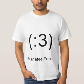 T-shirt (: 3), visage de lamantin