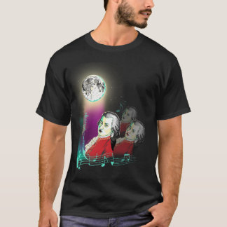 T-shirt 3 Wolfgang Amadeus Mozarts et lune