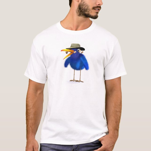 T-shirt 3d Blue Bird Australian (Devant)