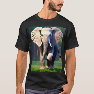 T-shirt "3D Elephant Vision : Tee Animé"