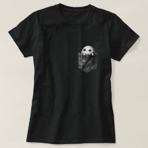 T-shirt 3D Fantôme D'Halloween Dans Une Conception De Poch