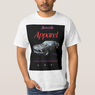 T-shirt 3D moderne noir et gris Vêtements simples Voiture