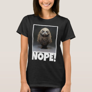 T-shirt 3D Réaliste Sloth Matin Muffel Café i Hate pe