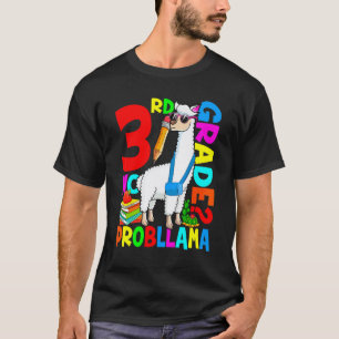T-shirt 3e année Llama sans problème Premier jour de rentr