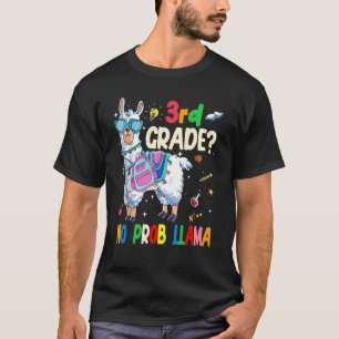 T-shirt 3e année No Prob Llama Enseignant Premier jour
