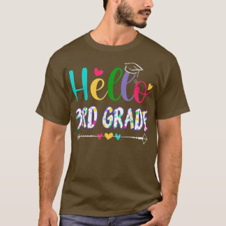T-shirt 3e Année Première Journée Retour À L'École Pour En
