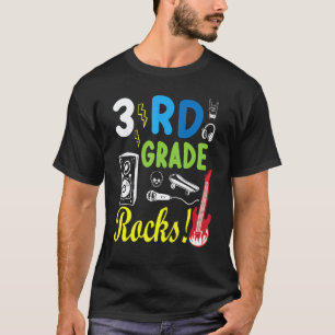 T-shirt 3e année Rocks Professeur Étudiant Heureux Retour