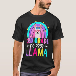 T-shirt 3e Année Sans Prob Llama Arc En Arc En Arc En Arc