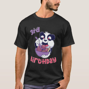 T-shirt 3E Anniversaire Crème Ice Panda Thème