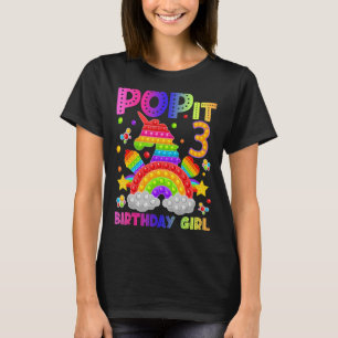 T-shirt 3e anniversaire Jouet Fidget Pop It Anniversaire F