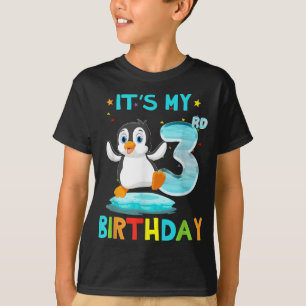 T-shirt 3e anniversaire Penguin Anniversaire 3 ans