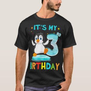 T-shirt 3e anniversaire Penguin Anniversaire 3 ans