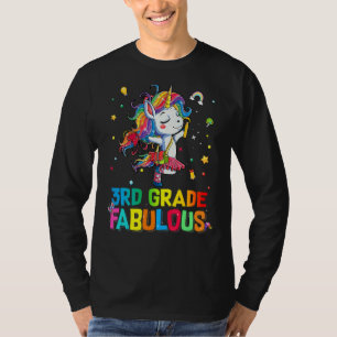 T-shirt 3e Classe Fabulous Ballet Unicorn Retour à l'école