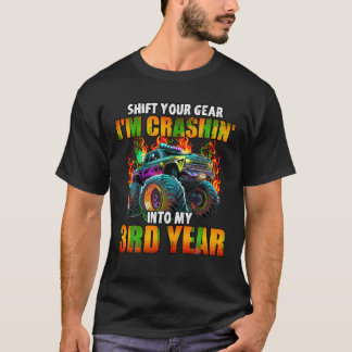 T-shirt 3e Monster Camion Anniversaire Fête Anniversaire G