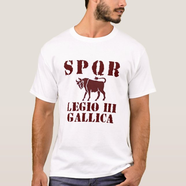 T-shirt 3ème légion de Gallica de 03 Jules César - Taureau (Devant)