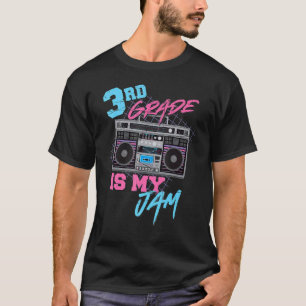 T-shirt 3ème niveau est ma confiture vintage 80s boombox p
