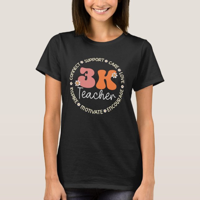 T-shirt 3K Teacher Appreciation Week Back to School (Devant)