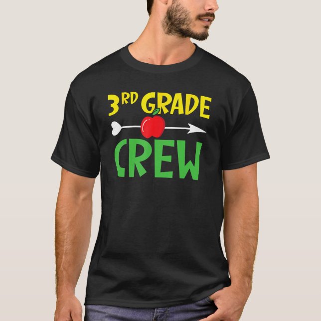 T-shirt 3rd Grade Crew Student Back To School Students Gra (Devant)