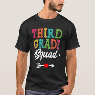 T-shirt 3rd Grade Squad Third Teacher Student Team Back To
