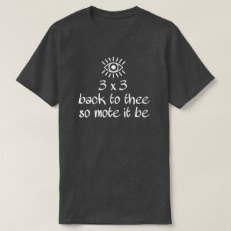 T-shirt 3x3 RETOUR À TOI AINSI SOIT-IL