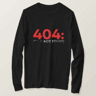 T-shirt 404 : erreur introuvable bogué rétro 