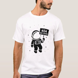 T-shirt 404 Not Found Astronaut - Space Coding Streetwear 
