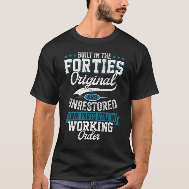 T-shirt 40 Anniversaire Construit Dans Les Quarties Origin (Devant)