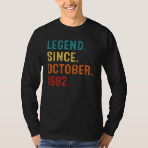 T-shirt 40 ans 40e Anniversaire Hommes Légende depuis le 1