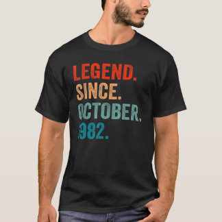 T-shirt 40 ans de légende depuis octobre 1982 40e annivers
