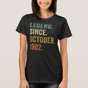 T-shirt 40 ans de légende depuis octobre 1982 40e naissanc