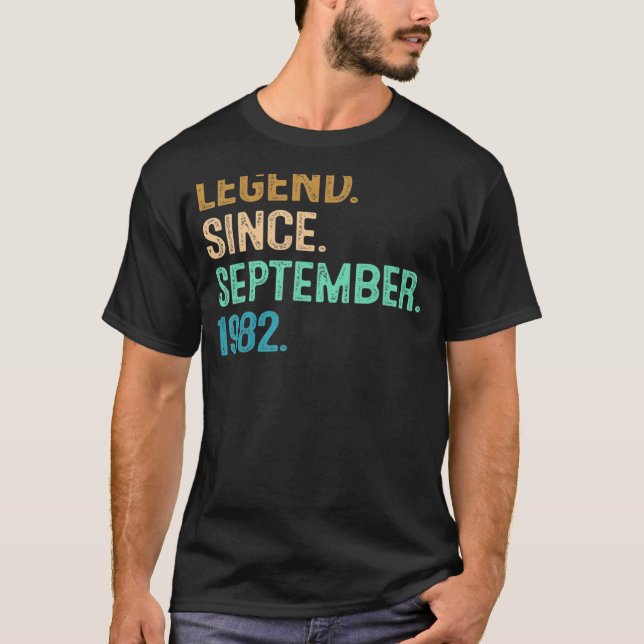 T-shirt 40 ans de légende depuis septembre 1982 40th Bir (Devant)
