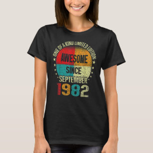 T-shirt 40 ans d'émerveillement depuis septembre 1982 Vint
