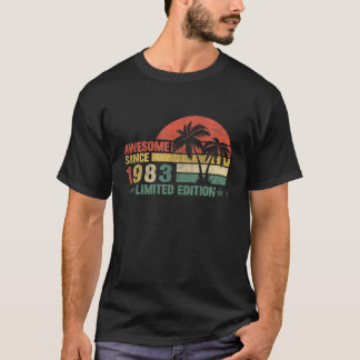 T-shirt 40 ans étonnant depuis 1983 Edition Limitée 40T