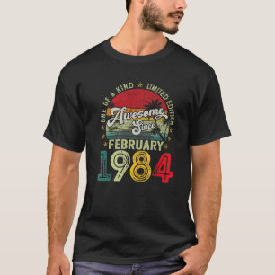T-shirt 40 Ans Fait En Février 1984 40e Anniversaire G
