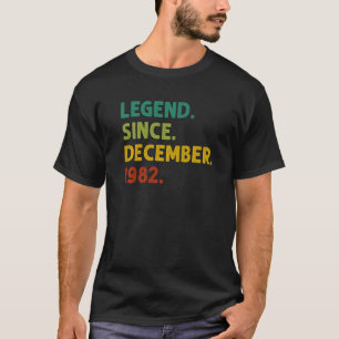 T-shirt 40 Ans Légende depuis décembre 1982 40e Birt