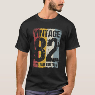 T-shirt 40 Ans Vintage 1982 40E Anniversaire Décoration