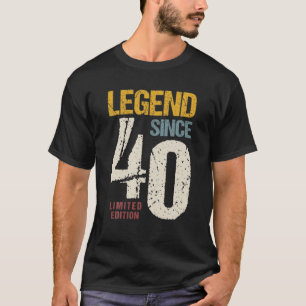 T-shirt 40 Ans Vintage 1982 40E Anniversaire Décoration