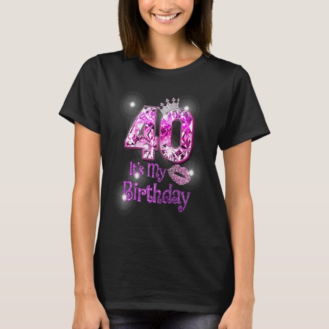 T-shirt 40 C'est mon anniversaire 1983 40e anniversaire fe (Devant)